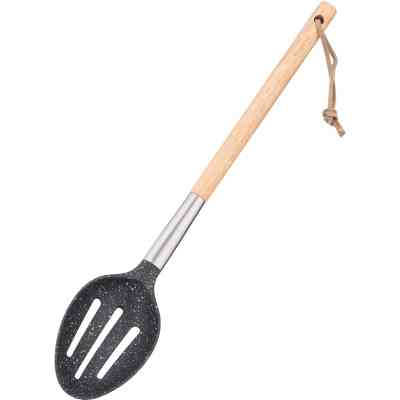 Шумовка Ardesto Midori, 34.5см, нейлон, дерево, нержавіюча сталь, чорний (AR1304BP) Вінниця