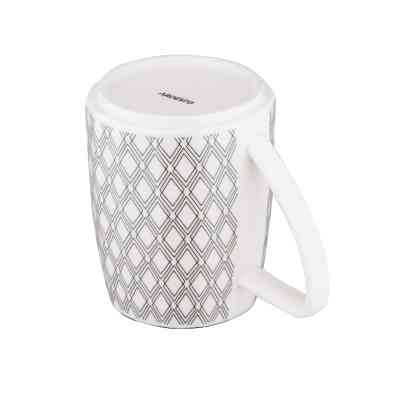 Чашка Ardesto Lamberto, 360мл, порцеляна, біло-сірий (AR3049) Вінниця