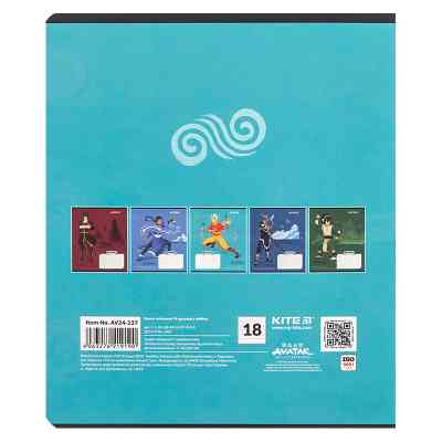 Тетрадь Kite Avatar, 18 листов, линия (AV24-237) Винница