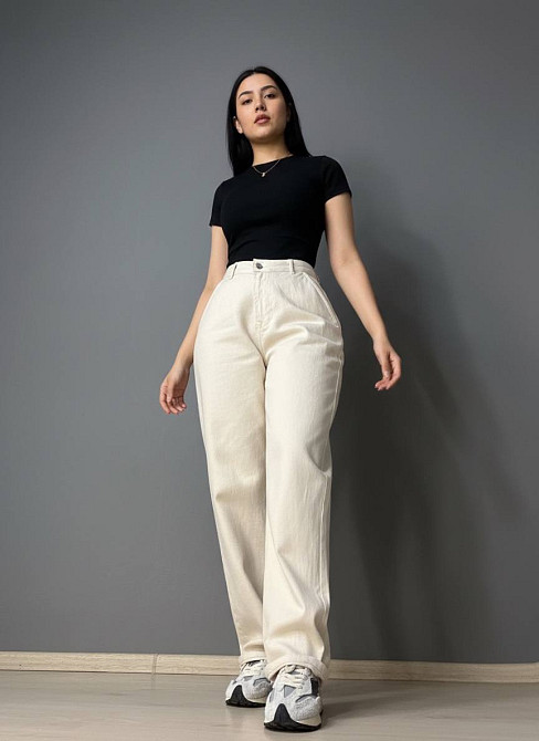 Джинсы женские Its Basic 2952-7S6 skater jeans бананы бежевые, бежевый, 40, 40, 85 см, 113 см Киев - изображение 11