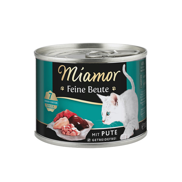 Miamor Feine Beute mit Pute МИАМОР ФАЙНЕ БАЙТЕ ИНДЕЙКА беззерновой полнорационный влажный корм для котов Киев - изображение 1