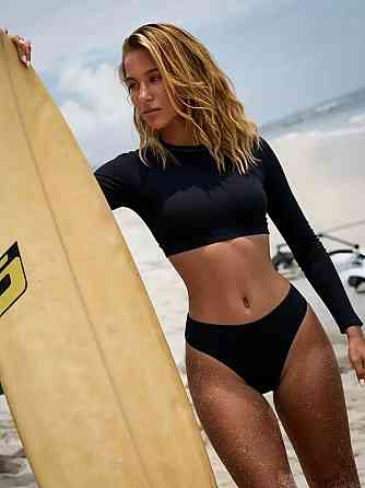 Купальник с длинным рукавом женский М черный Киев