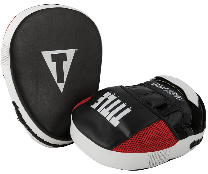 Лапи боксерські TITLE Boxing Aerovent Excel Incredi-Mitts 2.0 Black/Red/White Каменское - изображение 2