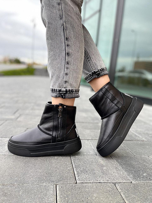 Marko Угги жіночі DE MARKO У-3 чорні (зима, шкіра натуральна) (4850) 38р.39р. 39 Коломия - фото 1