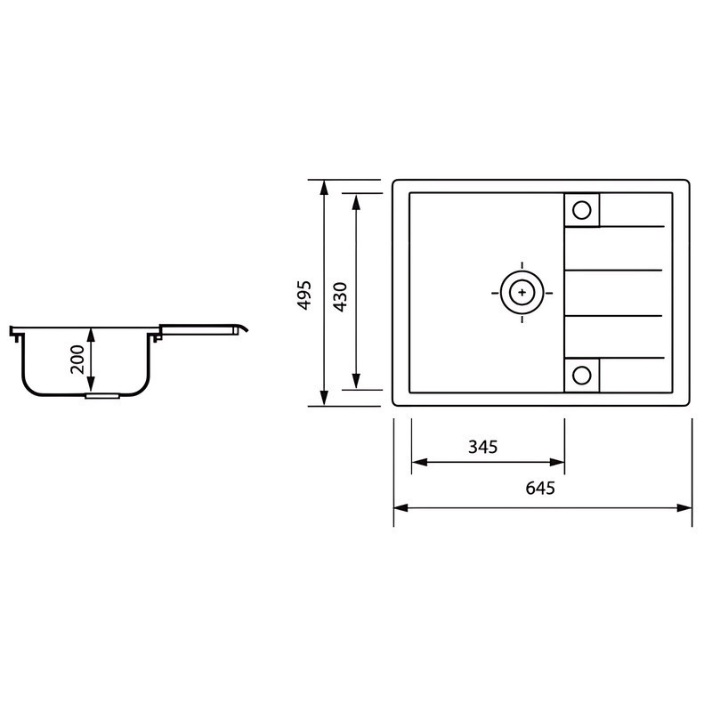 Мийка кухонна Zerix ZS-6550S-12 Коричнева   ( ZX4544 ) 25044 Харків - фото 2