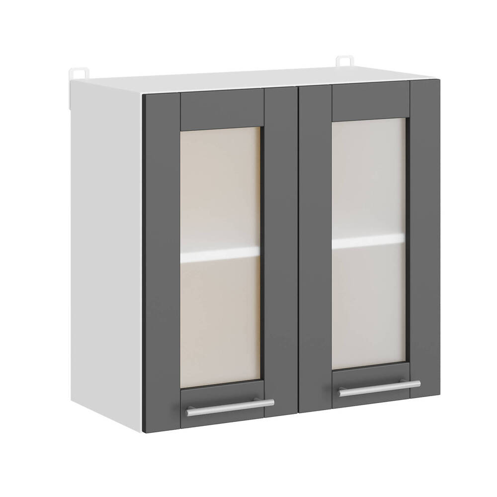 Кухонный модуль витрина Эверест Эко 600 дуб крафт белый/графит 60х30х58 см (DTM-071004) Днепр - изображение 1