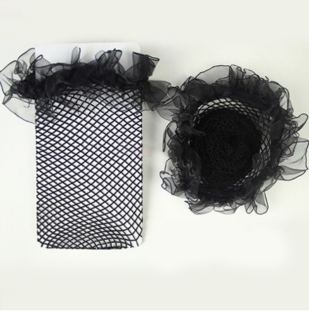 Женские чулки в сетку черные - размер (универсальный до 46 размера) Киев - изображение 3