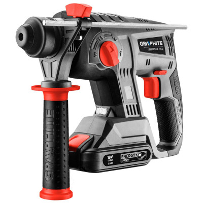 Перфоратор Graphite Energy+ SDS-plus, 18V, 2.2Дж, 2.26кг (без АКБ и ЗУ) (58G027) Винница - изображение 9