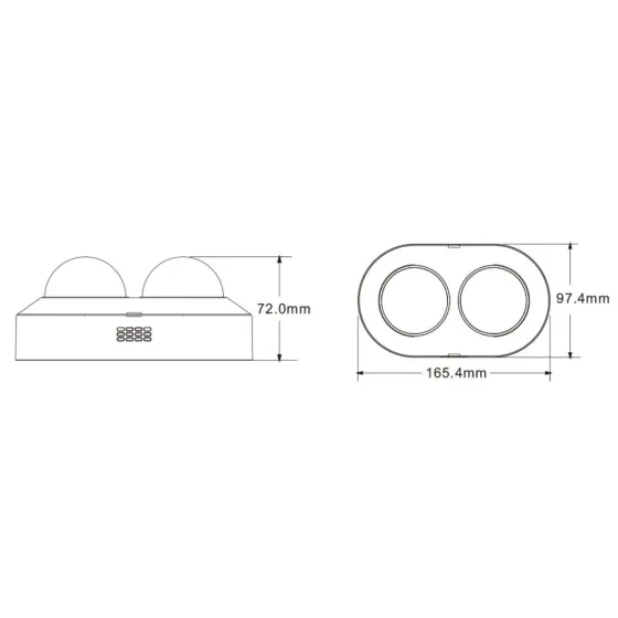 IP-відеокамера панорамна 4Mp TVT TD-9844E3B(D/PE/AR2) f=3.6mm, 2 мікрофони (77-00456) Київ
