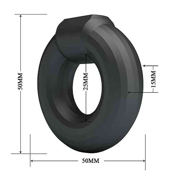Ерекційне кільце Crazy Bull №2 - Kayke super soft silicone, BI-210360 Sex Aura Київ
