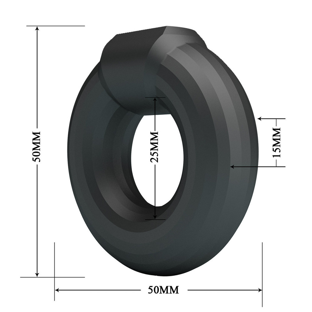 Ерекційне кільце Crazy Bull №2 - Kayke super soft silicone, BI-210360 Sex Aura Київ - фото 6