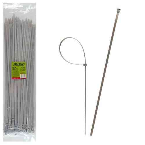 Пластикові хомути Alloid 7.6 мм х 500 мм, 100 шт, сірі Харків
