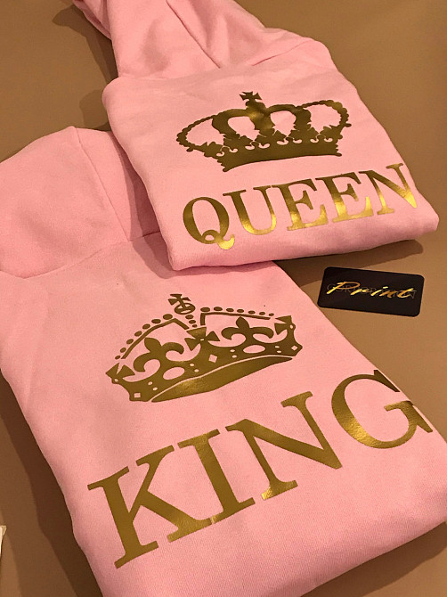 Парні теплі толстовки для закоханих KING  ⁇  QUEEN Чернівці - фото 1