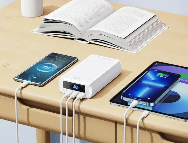 УМБ Power Bank Remax RPP-310 40000 mAh 65W USB Type-C швидке зарядження білий Київ - фото 5