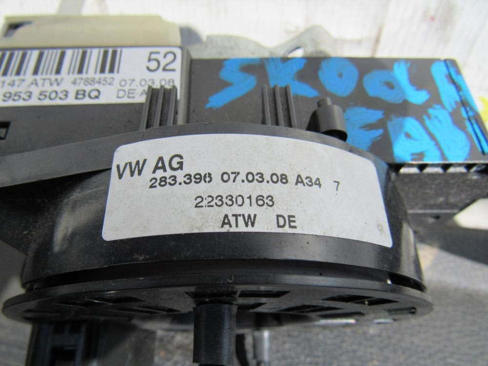 Підкермовий перемикач Skoda Fabia 2007-2014 (7H0953503BQ) Ковель - изображение 3