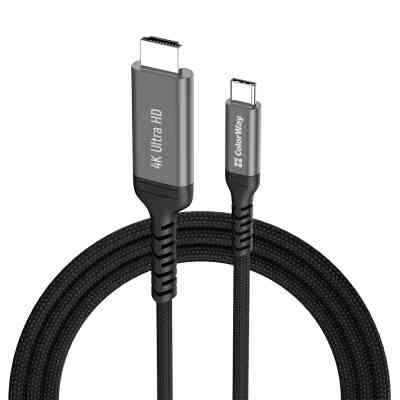 Кабель мультимедійний USB-C to HDMI M 2.0m 4K60Hz black ColorWay (CW-CBCHD077-BK) Вінниця