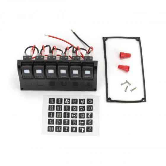 Панель переключателей 6-ти клавишная с индикаторами включения C91352 Киев