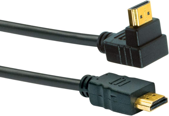 Кабель роз’єм 90° Schwaiger Digital HDMI - HDMI 1.3м Луцьк