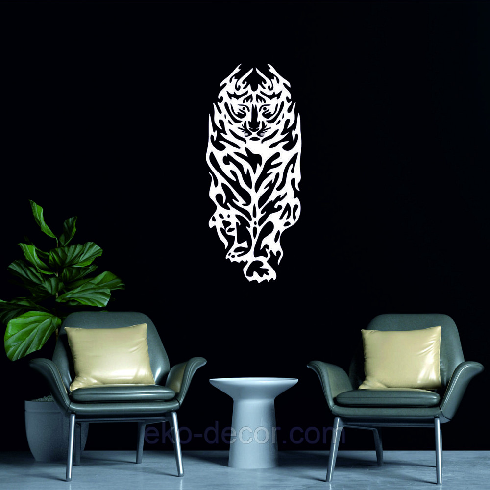 Настінний декор Панно «Тигр» Декор на стіну 70*30 см, Білий Київ - фото 4