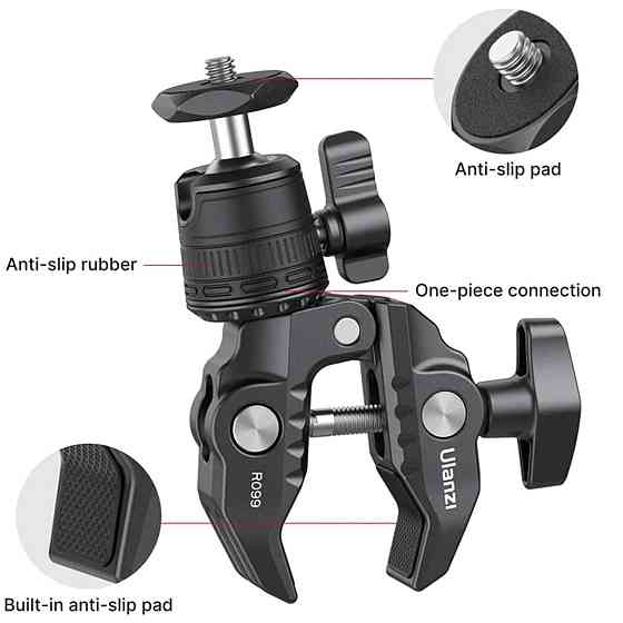 Шарнірне кріплення Ulanzi R099 Ball Heads with Clamp UV-2993 Одеса