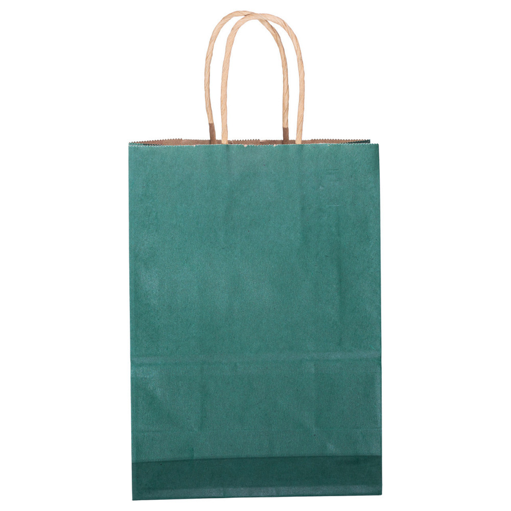 Набор подарочных крафтовых пакетов из бумаги 12 (шт) красивые пакеты для подарков 15×8×21 (см) Зеленый HP-10359-5GR Киев - изображение 3