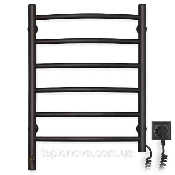 Сушарка для рушників Камелія 480х600 Sensor права з таймером, чорний муар Чернівці