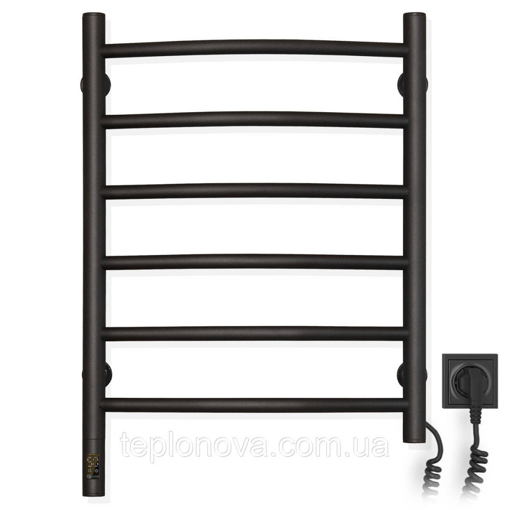 Сушарка для рушників Камелія 480х600 Sensor права з таймером, чорний муар Чернівці - фото 5