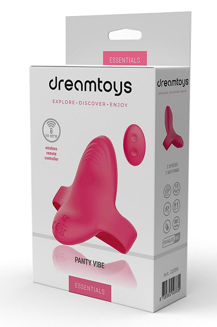 Вибратор в трусики с пультом управления Dream Toys Essentials Panty Vibe, розовый Sex Aura Киев - изображение 5