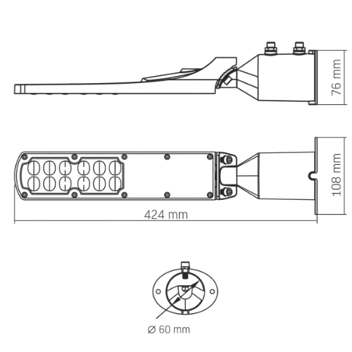 LED Ліхтар вуличний VL-SLE18-0305 Videx Житомир - изображение 5