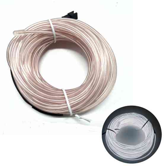 Гнучкий неоновий світильник для авто 5м, білий Київ