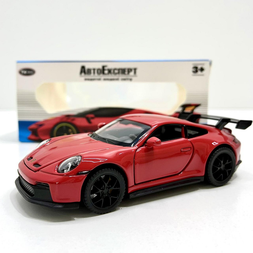 Машинка металева АвтоЕксперт Porsche 911 1:32 світло/звук 15см Червона (14772) Чернігів - фото 5