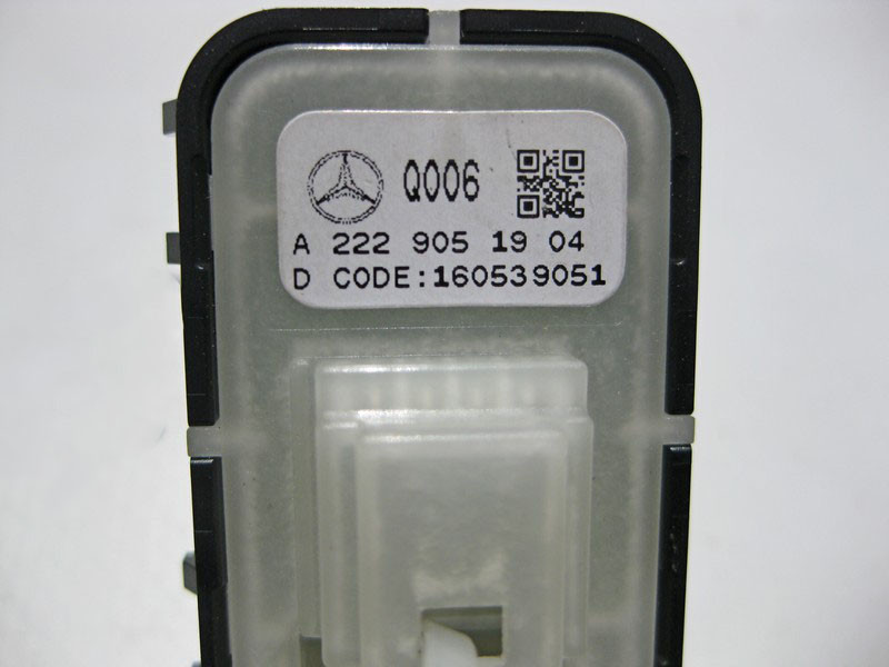 Mercedes-Benz  A2229051904 9051 Кнопка склопідйомника пасажира чорна E-Class W213 S-Class W222 CL C217 Одесса - изображение 2