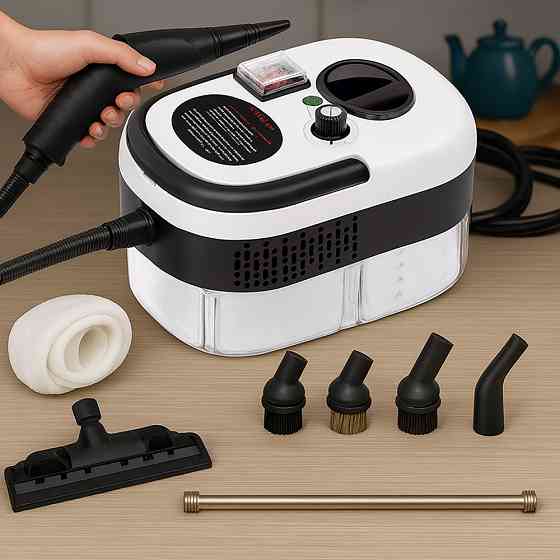 Портативний пароочисник для дому 2500Вт,1200мл,6 режимів + 7 насадок SBR Київ