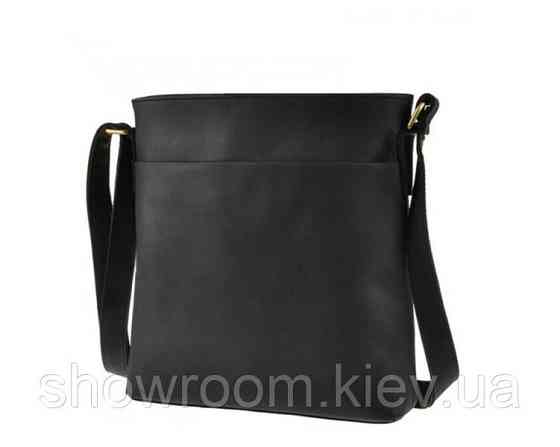 Чоловіча сумка планшетка Wild Leather (116) шкіряна чорна Київ