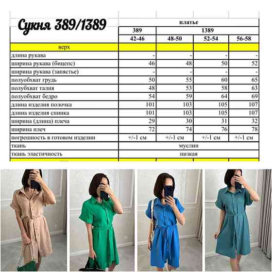 Жіноче легке базове плаття халат із поясом на ґудзиках турецька натуральна бавовна — муслін Трава, 42/46 Одеса