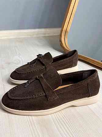 Туфлі жіночі Meideli 509-2 лофери з натуральної замші з китицями коричневі, 40, 25,5 см Київ