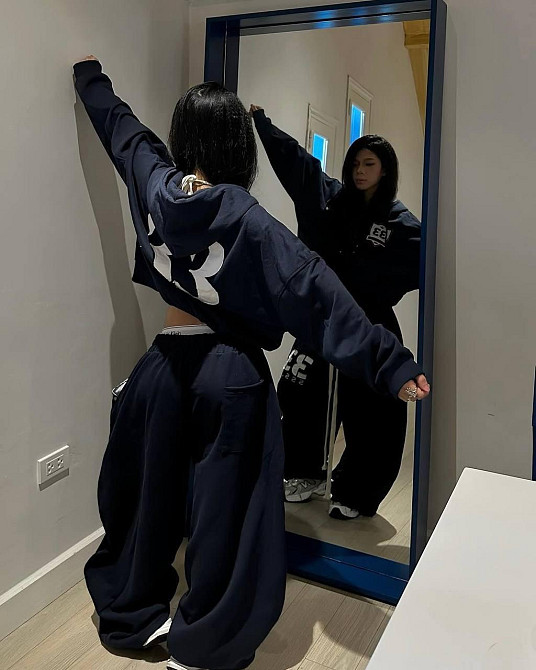 Женский теплый оверсайз костюм двойка трехнить на флисе Одесса - изображение 4