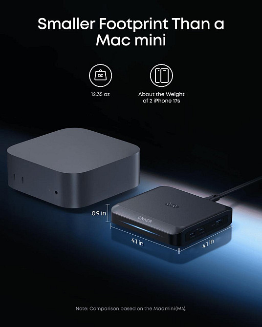 Мережевий зарядний пристрій Anker Charging Base for Anker Prime 150 W Black (A1903G11) ( 17737 ) Харків - фото 7