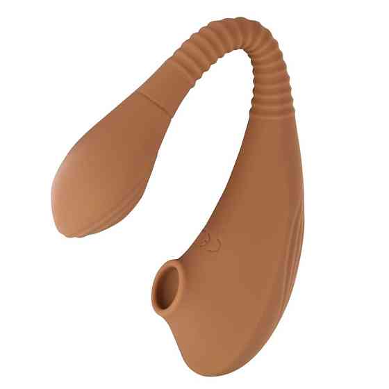 Вакуумный стимулятор для клитор Sweet Em Velvet Lure коричневый USB Sex Aura Киев