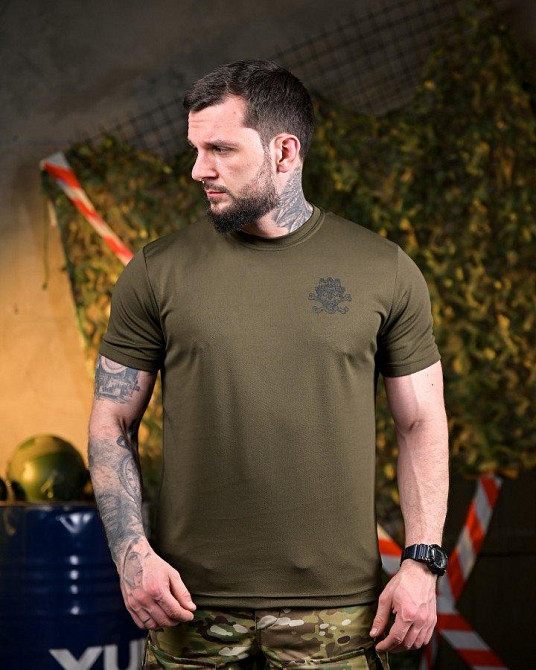 Тактична потовідвідна футболка Трон oliva ПП7631 Одеса - фото 2