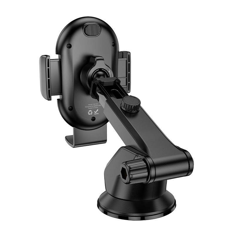Автотримач для телефона BOROFONE BH134 Rio push-type car holder (center console) Black Одеса - фото 3