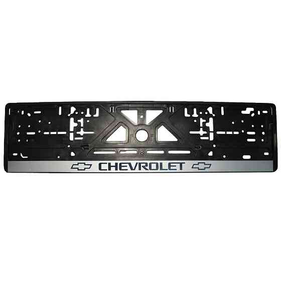 Рамка номерного знаку Chevrolet пластик чорна 1шт Київ