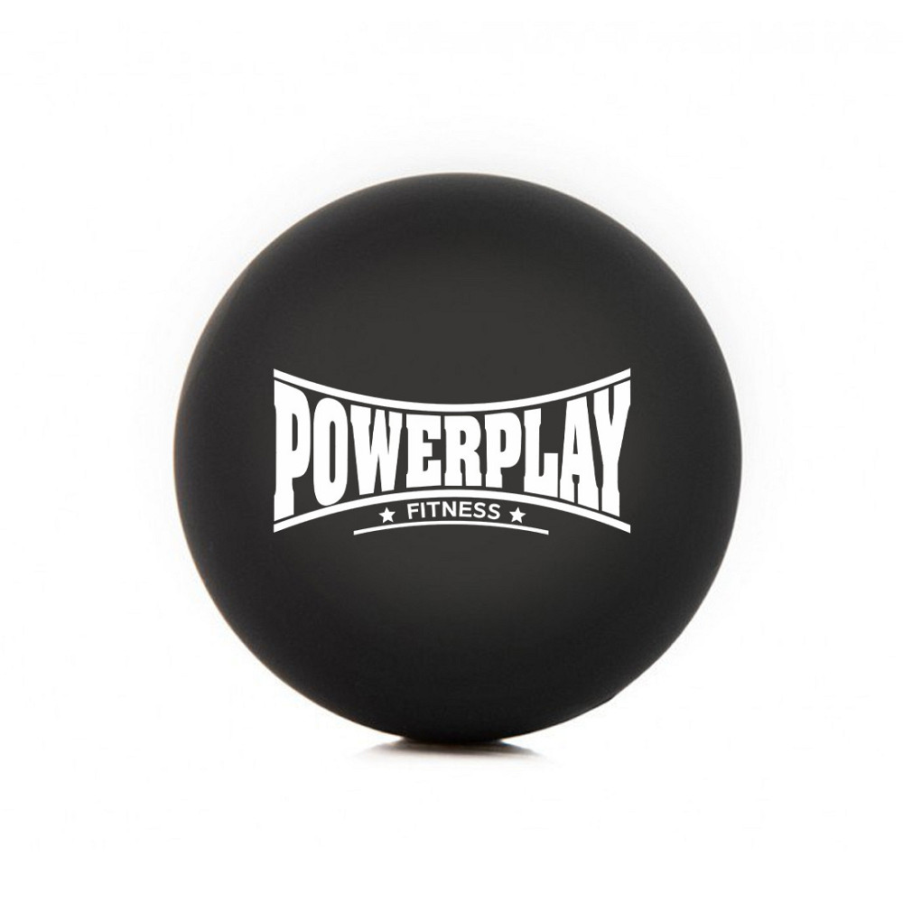 Масажний силіконовий м'яч PowerPlay PP-4354 Silicone Lacrosse Ball (6.3см.) Чорний Каменское - изображение 1