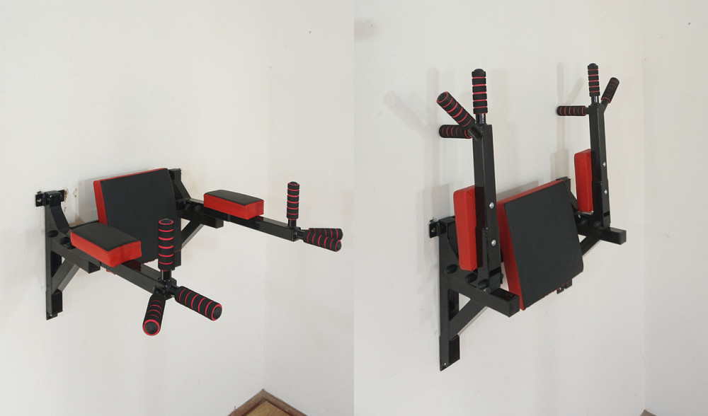 Бруси настінні підйомні БОС Спортивні стінки та турніки для дому Чорні Київ - фото 3