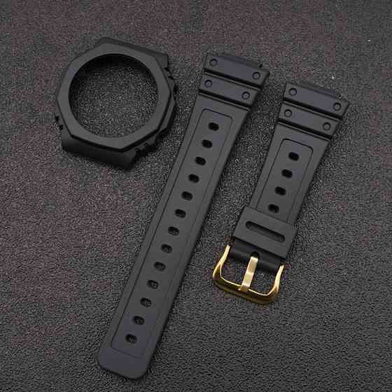 Ремешок + безель (рант) для Casio G-Shock GA-2100 Black GD Киев