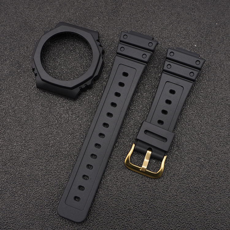 Ремешок + безель (рант) для Casio G-Shock GA-2100 Black GD Киев - изображение 2