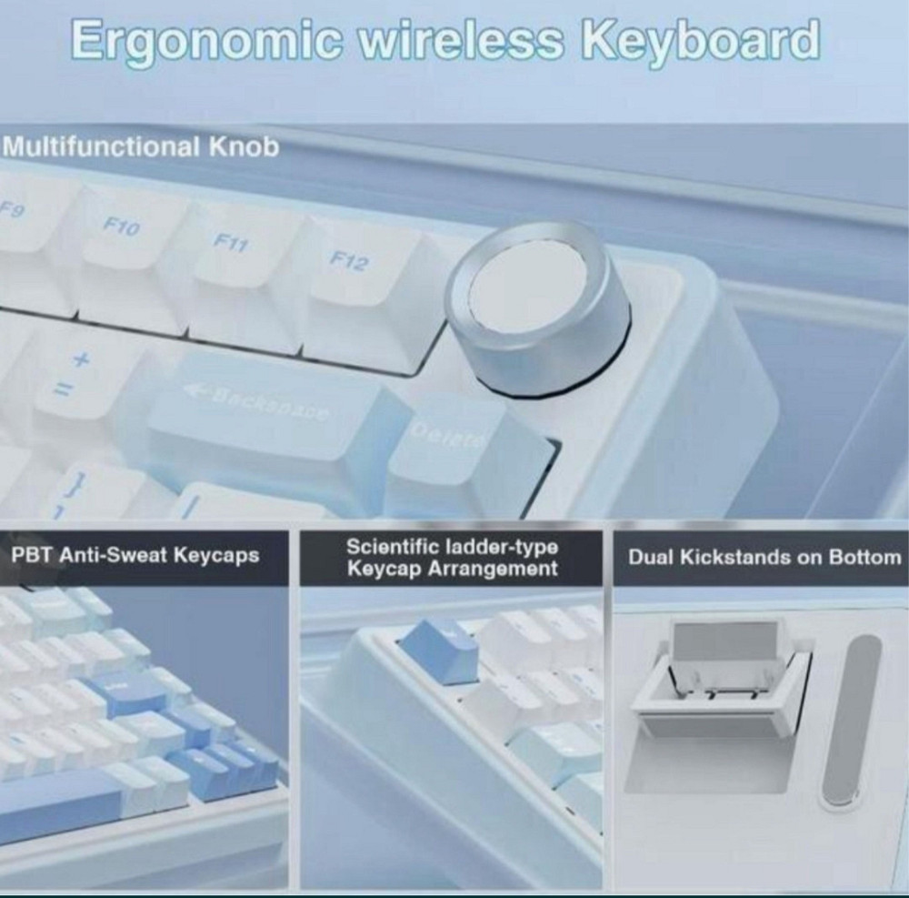 Ігрова Бездротова Клавіатура AULA F75 Київ - фото 1