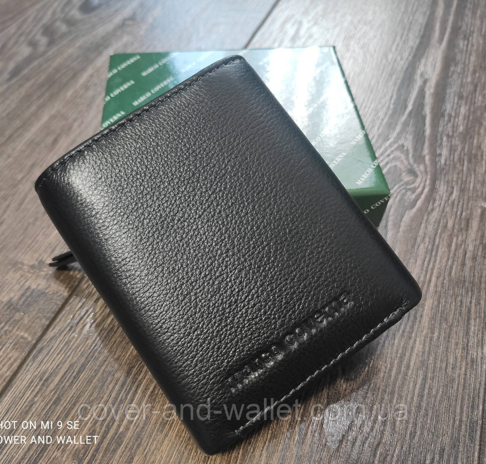 Мужской компактный кошелек тройного сложения на магнитах Marco Coverna MC 618 Киев - изображение 3