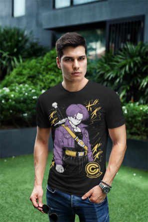 Футболка з аніме принтом Аніме Манга Отаку Аніме оверсайз (S/M/L) Чорний AnimeJ0772 Дніпро