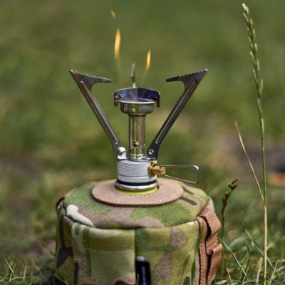 Горелка BRS Набір BRS-1 складний + балон різьбовий бутановий Quest, 450гр (BRS-1Q-G450) Вінниця - фото 7